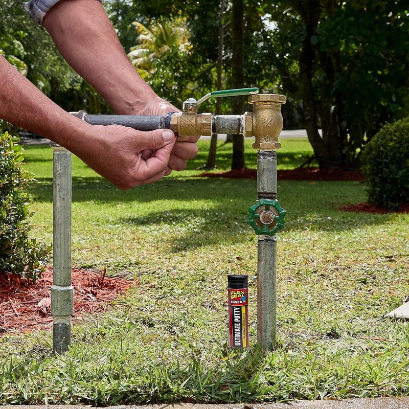 Flex Seal إيبوكسي، معجون نهائي، متعدد الأغراض، متين، دائم، محكم ضد الماء، رابطة طويلة الأمد، للاستخدام في السيارات، البحرية، السباكة، المنزل، وإصلاح الأدوات، يجف بلون رمادي داكن، 2 أونصة من معجون العصا - Image 2
